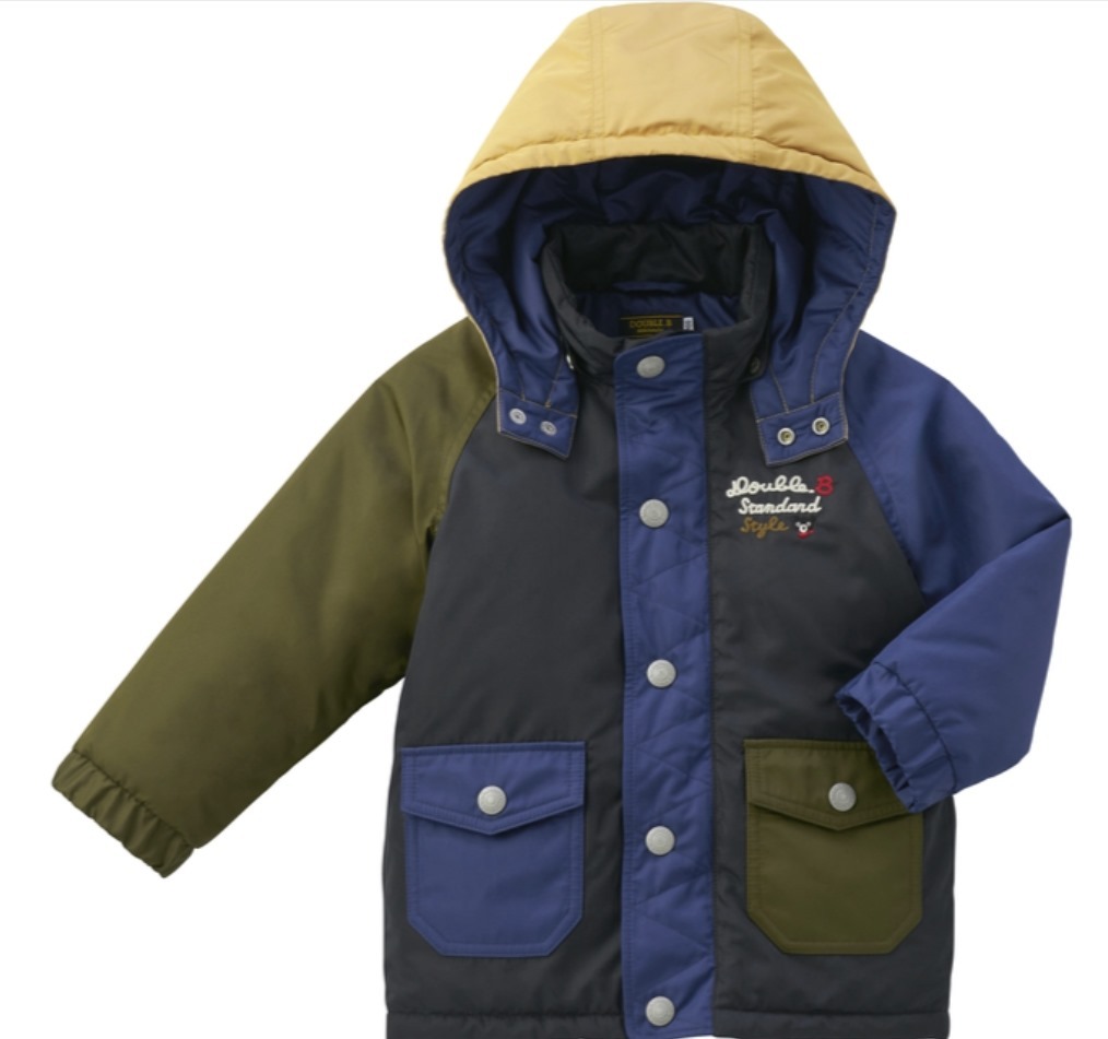 double b拼色外套