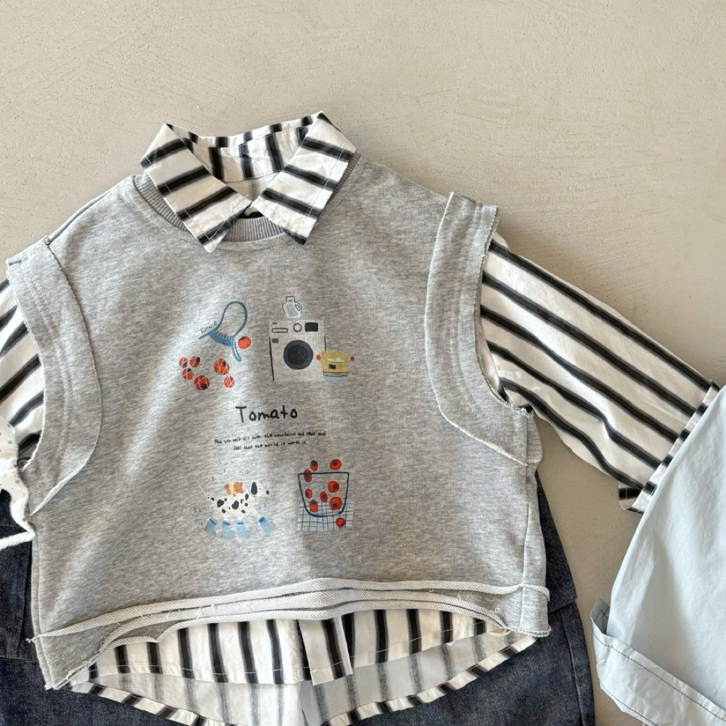 韓系襯衫兩件套