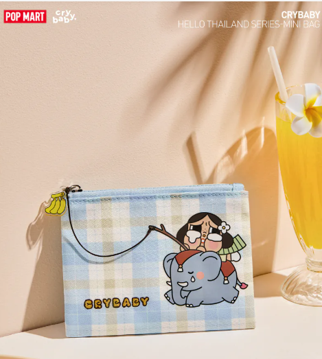 POPMART CRY BABY TOTE BAG/SMALL ZIP BAG (T1 PO448)