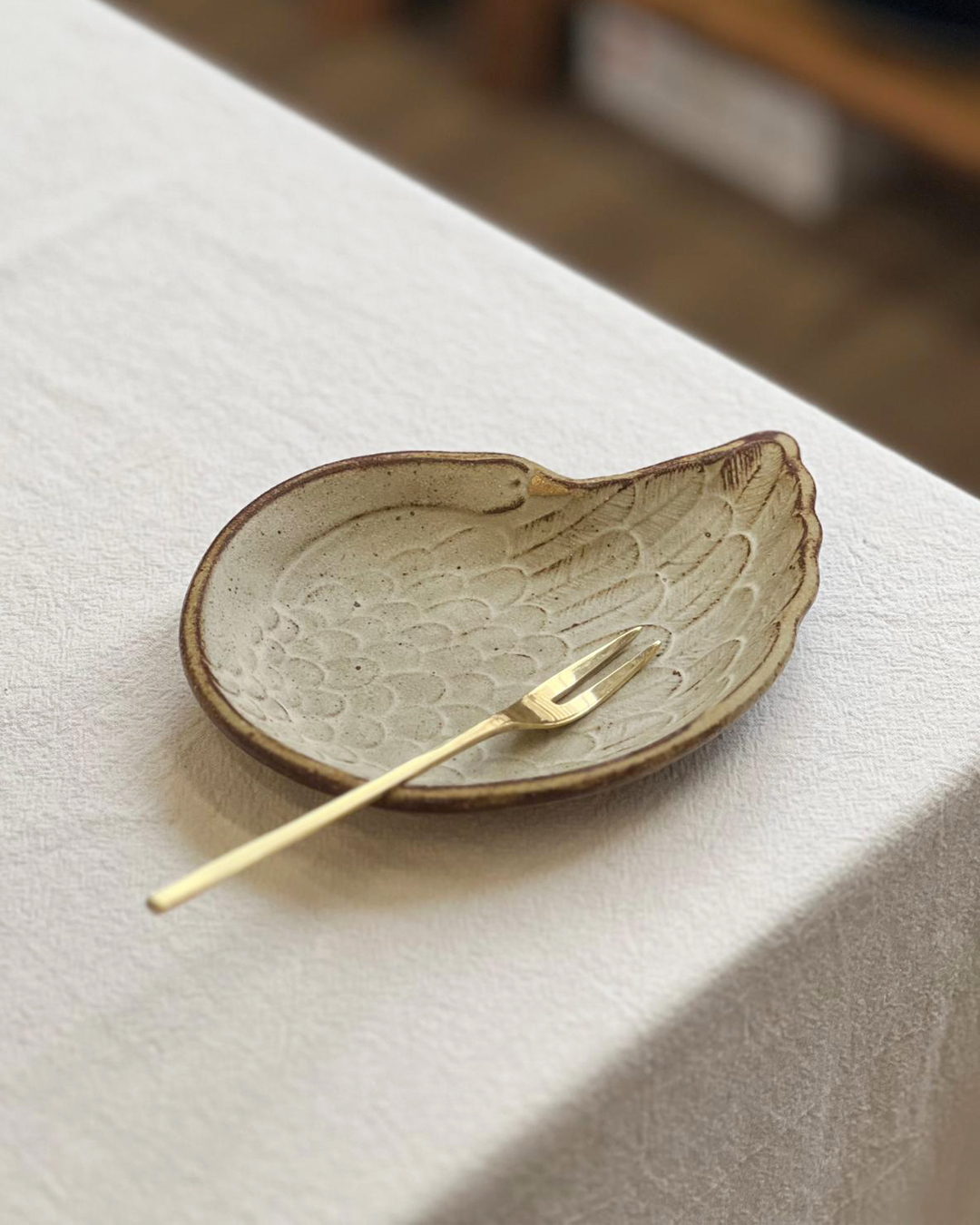 Old White Swan Small Plate｜Mashiko ware