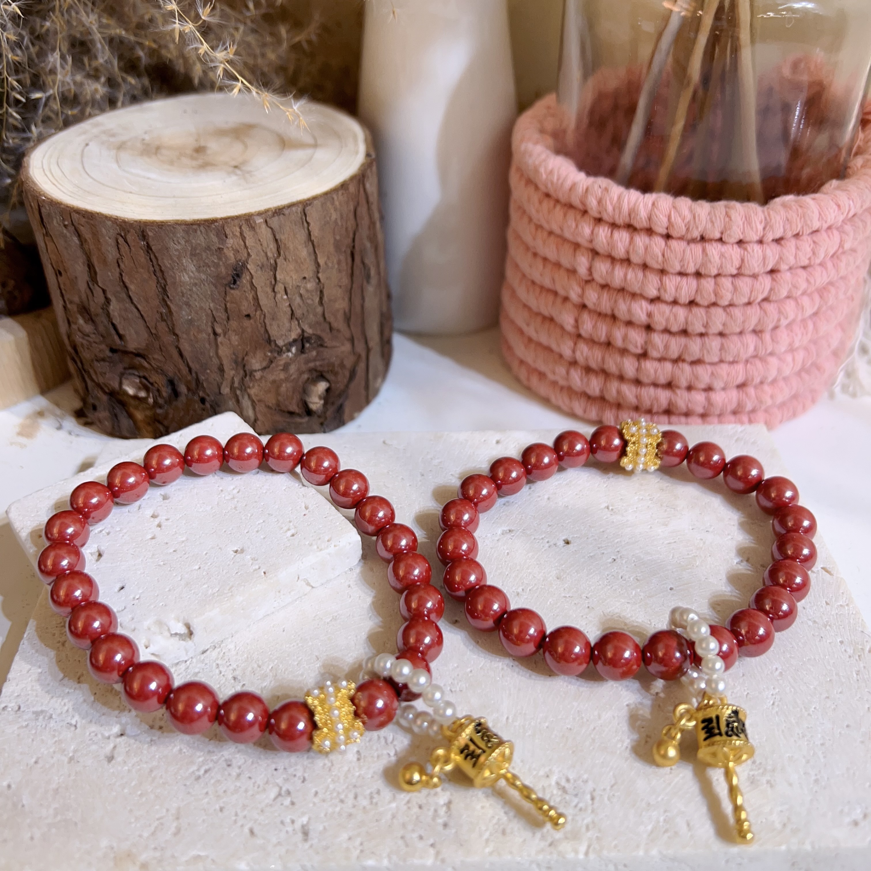 ❤️$120 帝王砂六字真言手串 8mm