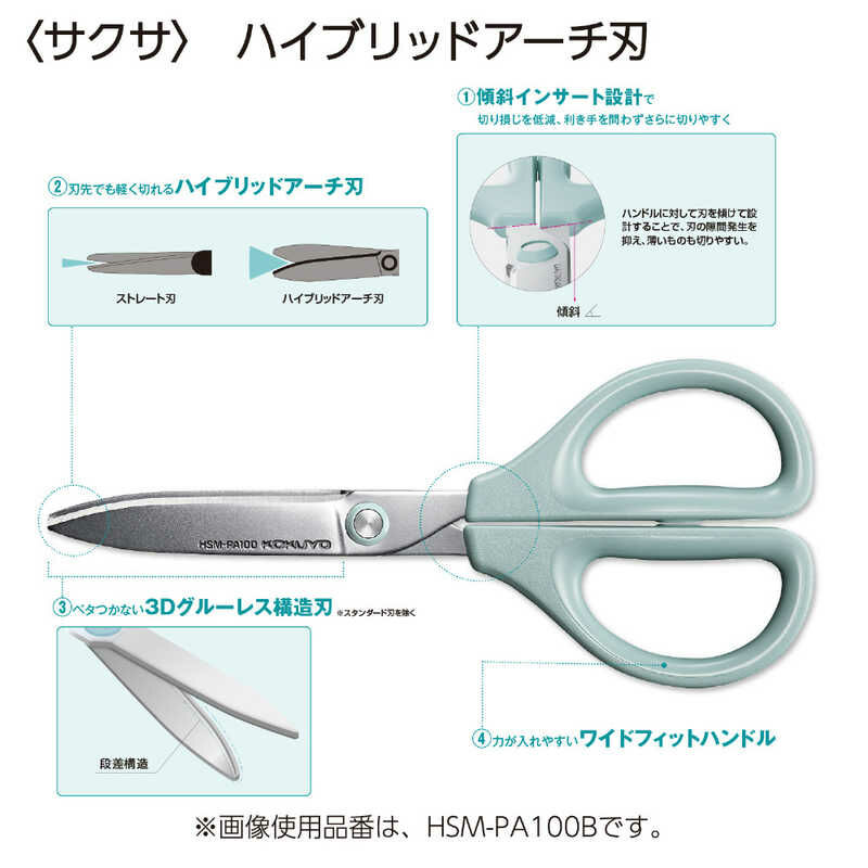新SAXA空氣彈力剪刀/不沾黏輕量版/藍 / KOKUYO / JAPAN