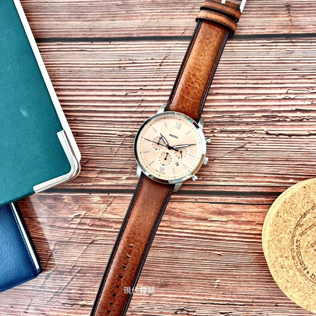 【FOSSIL】Neutra 紳士計時手錶 FS5982 44mm 現代鐘錶
