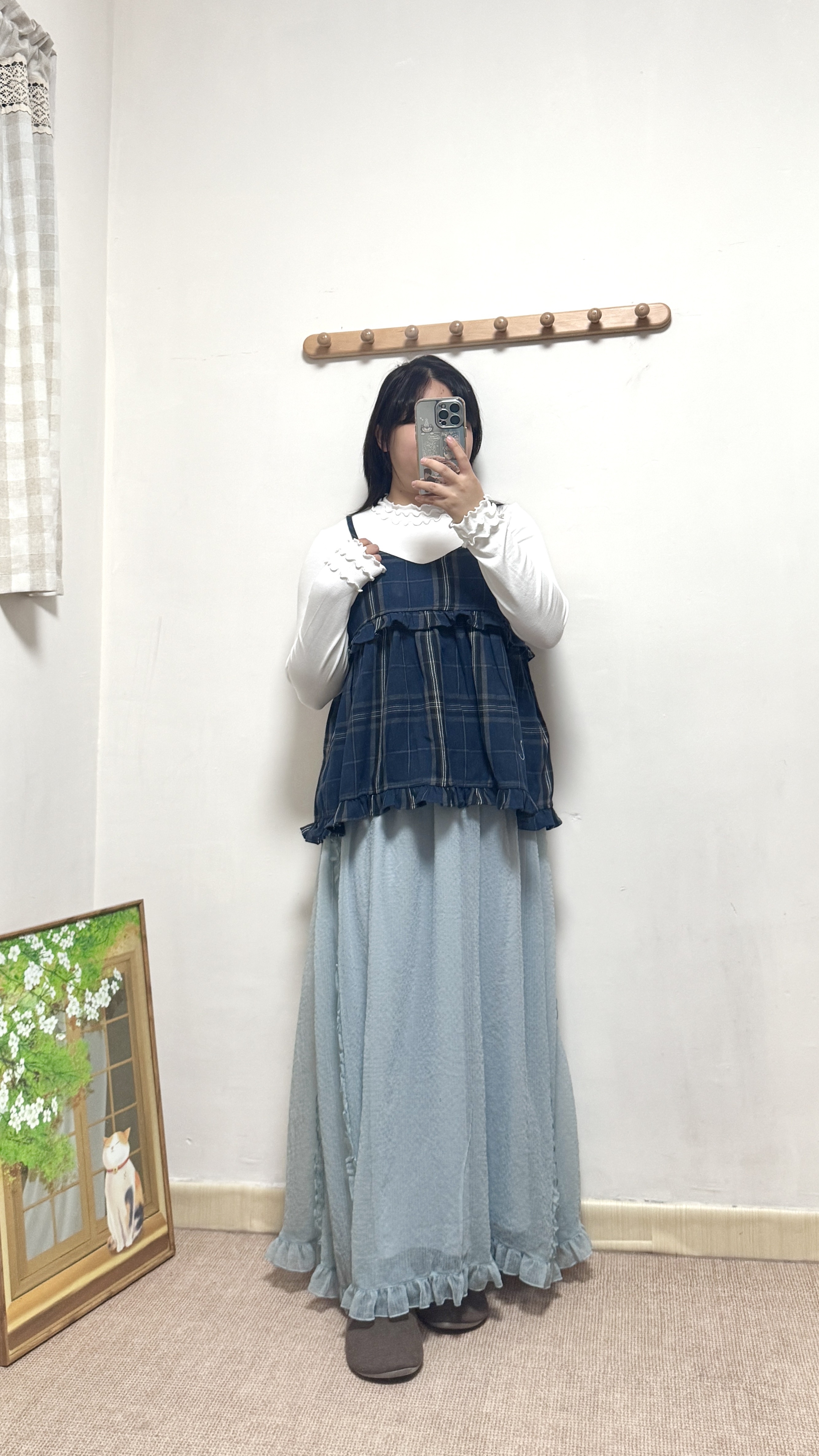 推！Ruffle格紋吊帶