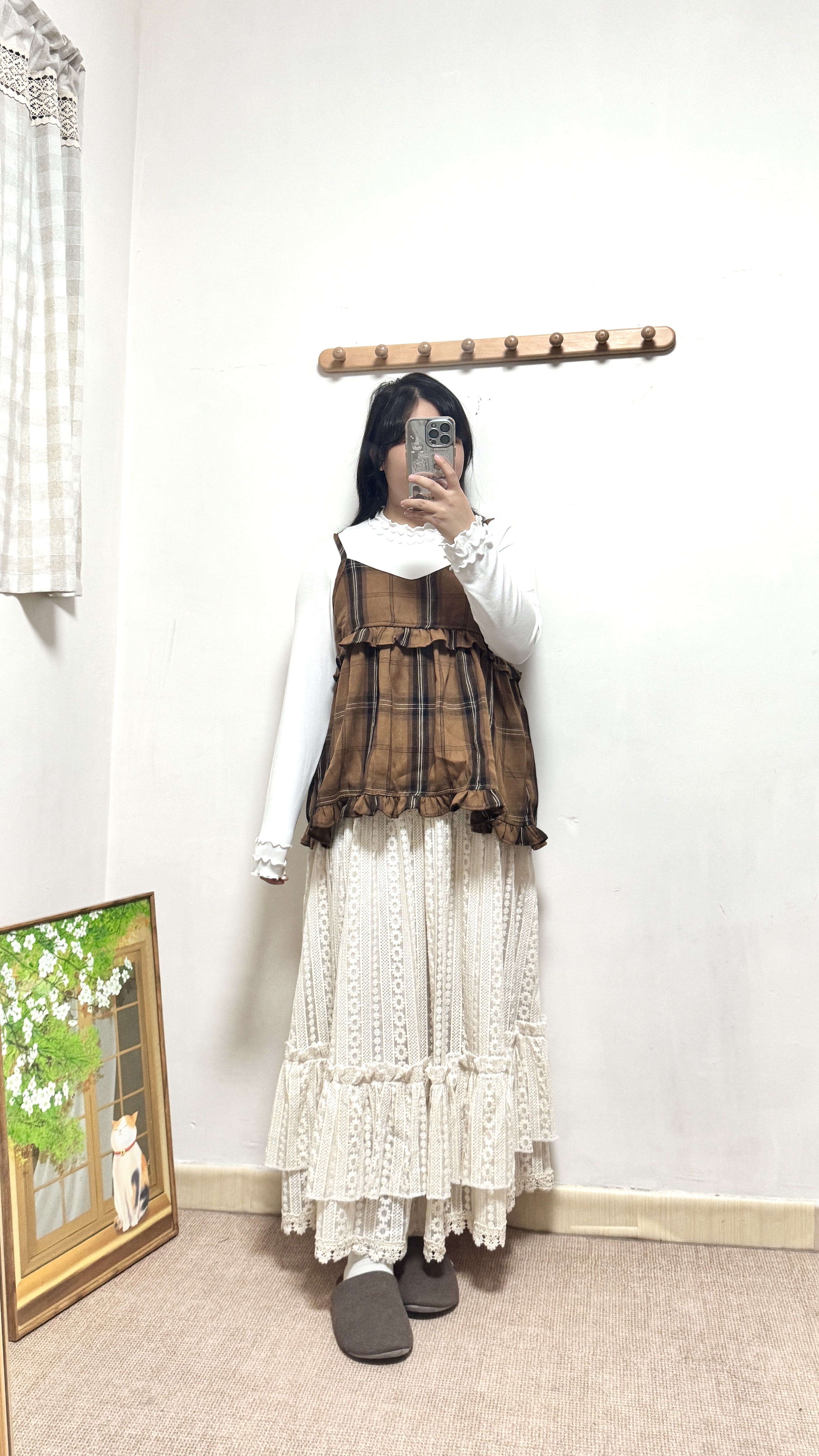 推！Ruffle格紋吊帶