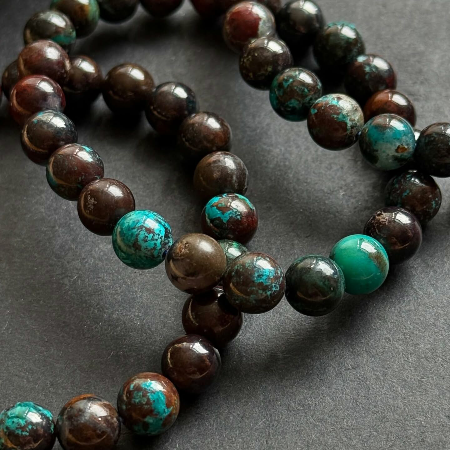 [原石] 矽孔雀石 水晶手串