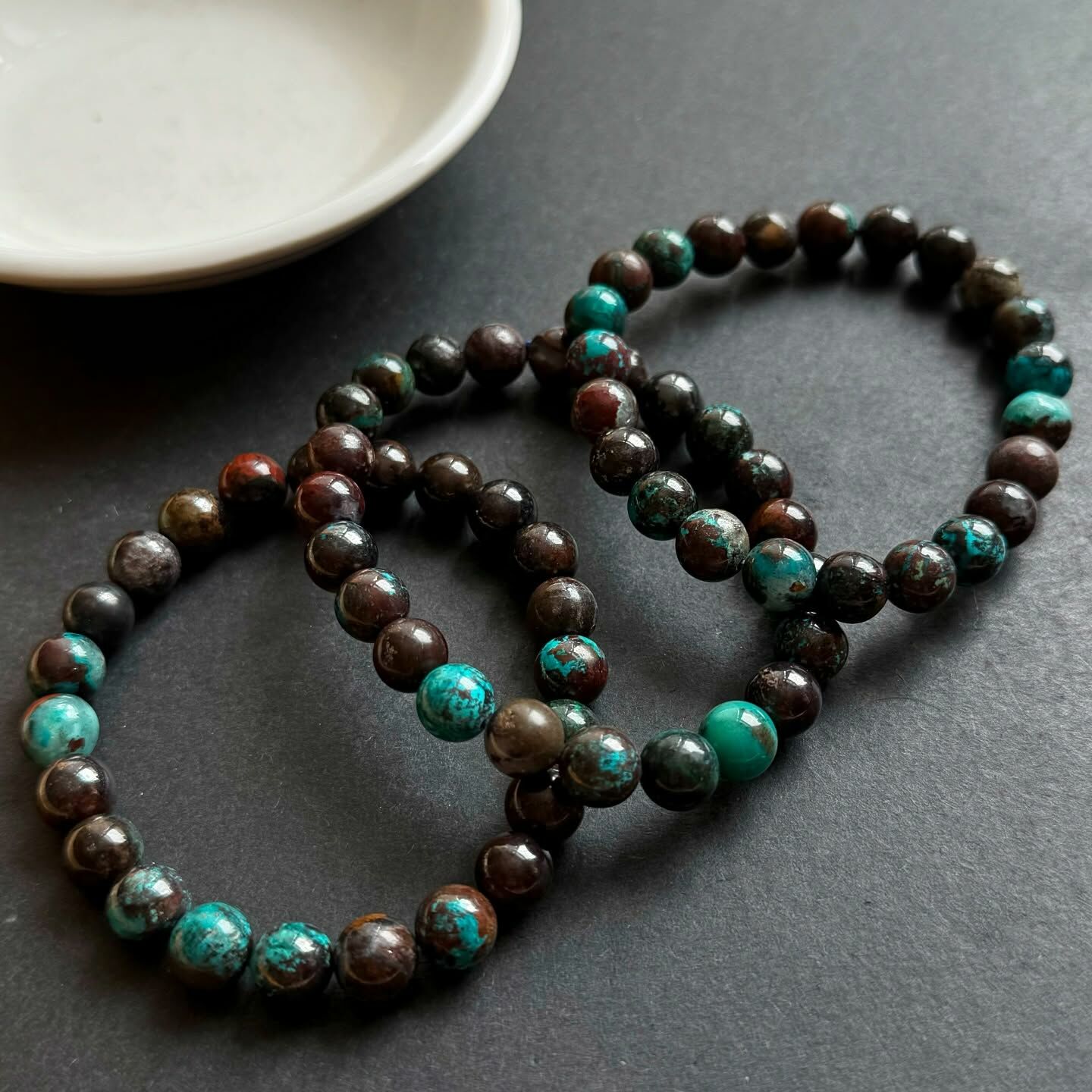 [原石] 矽孔雀石 水晶手串