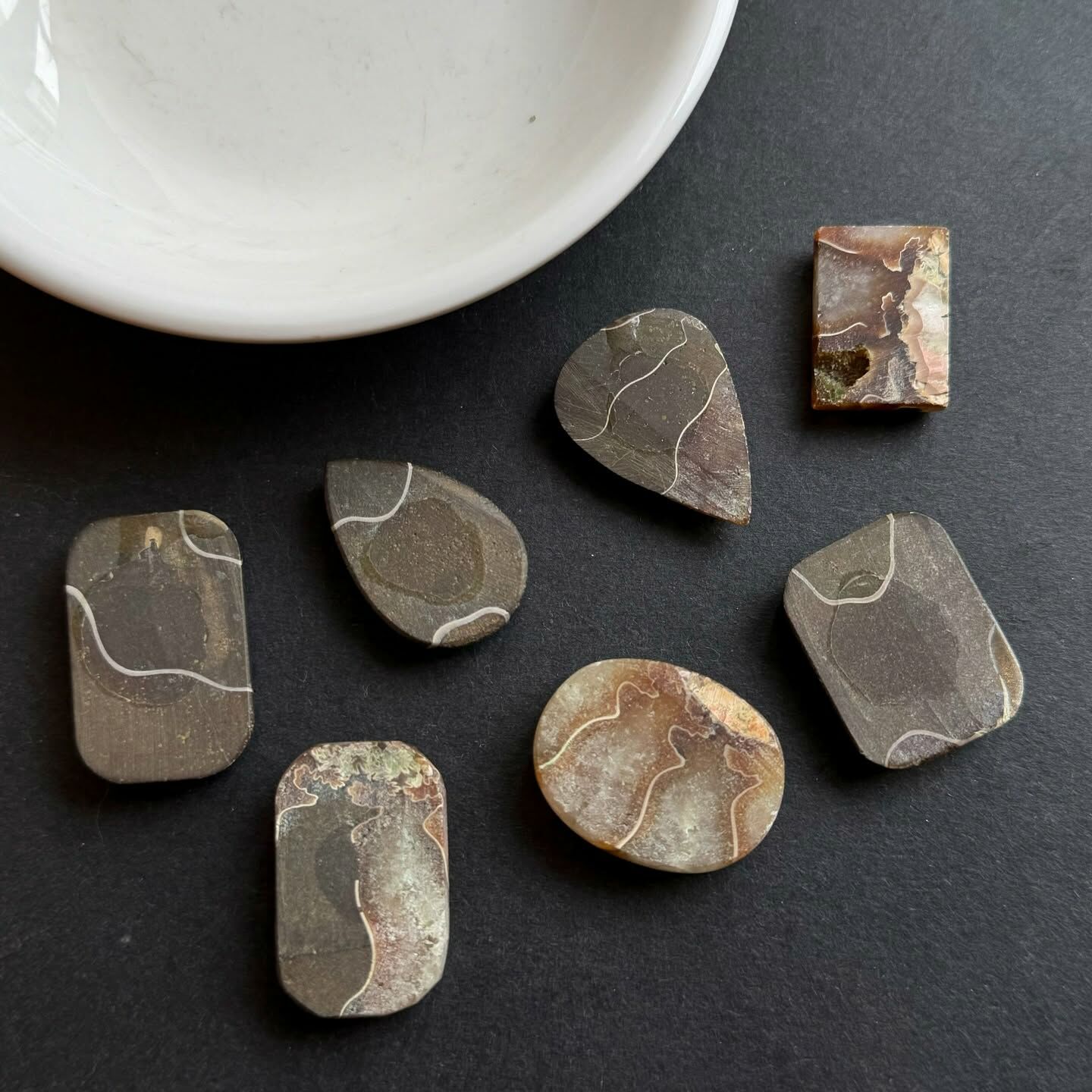 [原石] 螺化石 水晶蛋面 水晶墜面