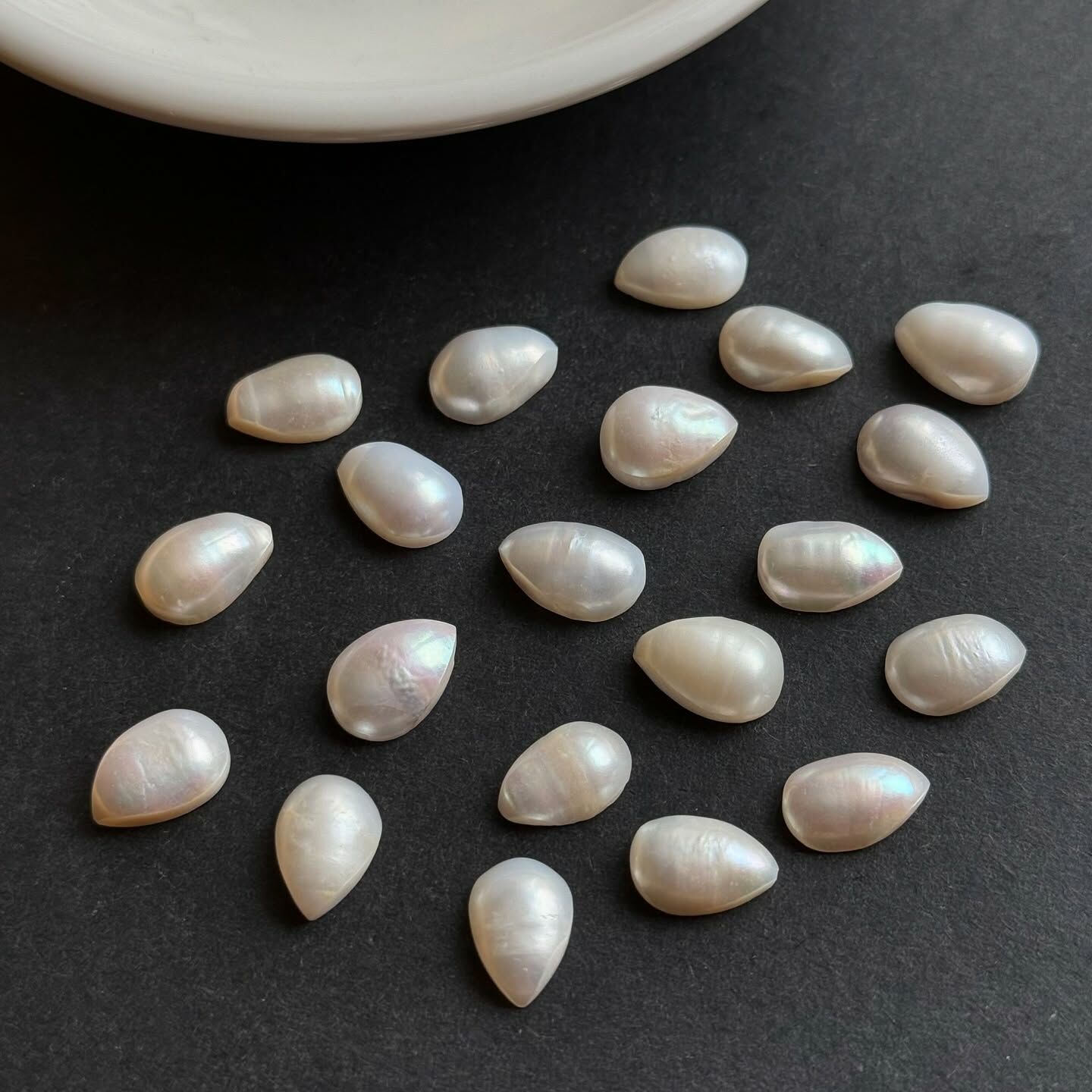 [原石] 珍珠 蛋面 約 11x8x5mm