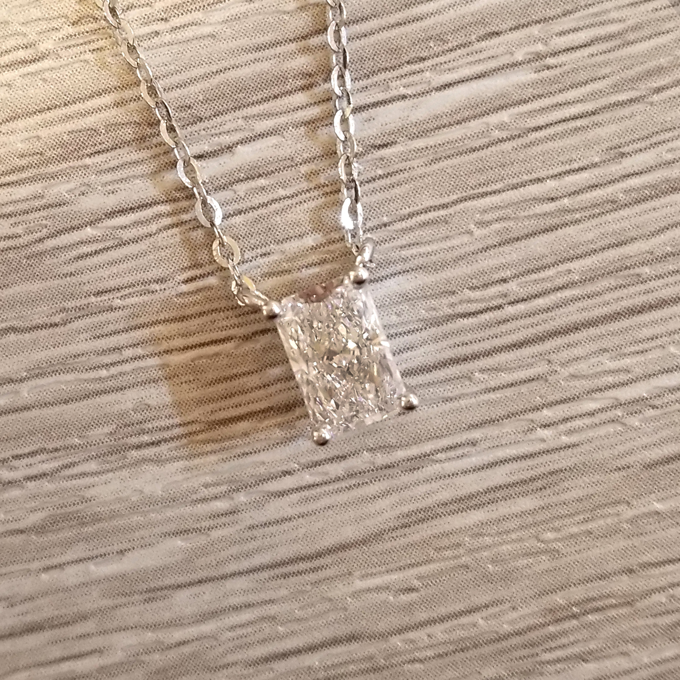 18K白金 實驗室培育鑽石雷迪恩頸鏈