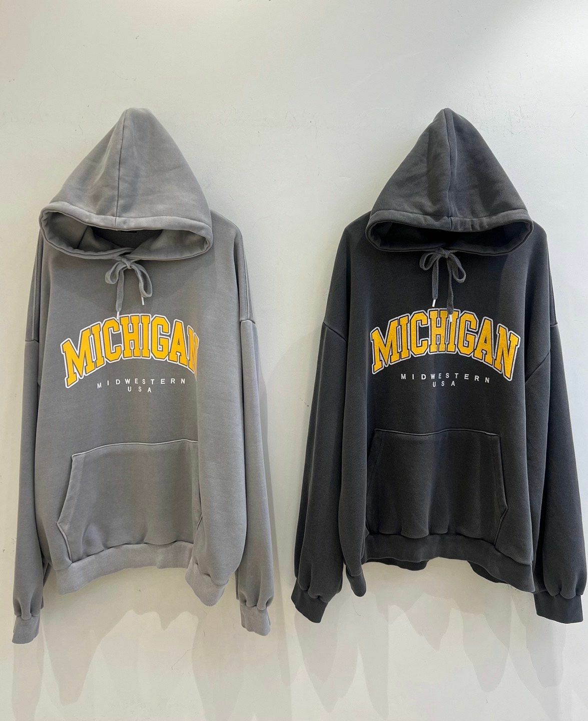 洗水英文字連帽衛衣 manhattans-023T