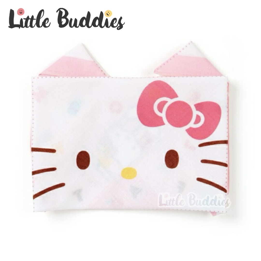 日本 Sanrio 可摺公仔頭方巾