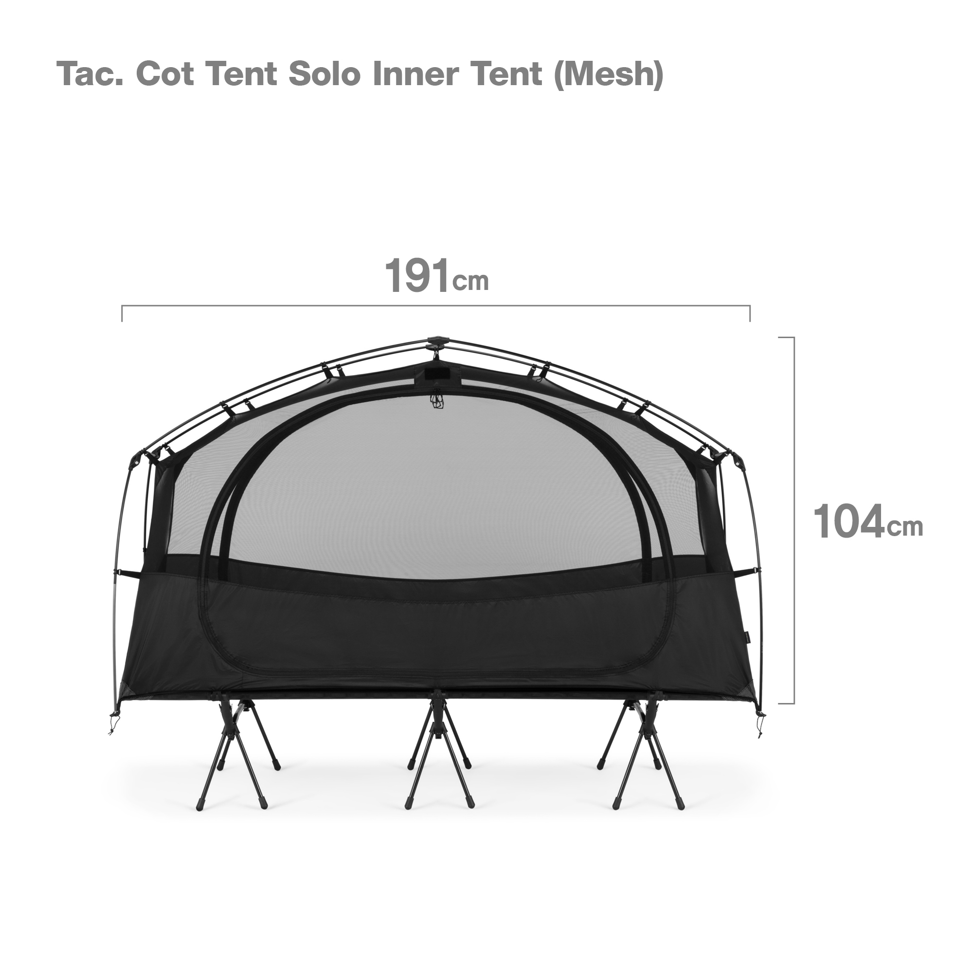 Helinox｜Tac. Cot Tent Solo｜戰術版行軍床帳｜紗網版