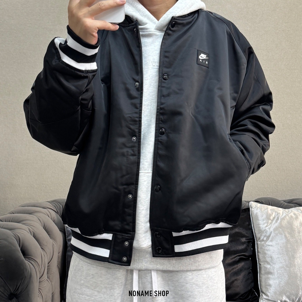 NIKE AIR 防潑水 LOGO 排扣 棒球 外套 (男款)