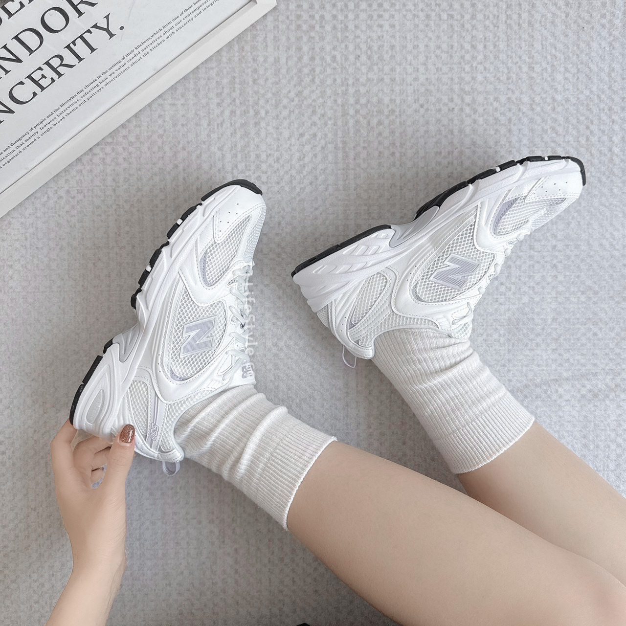 NEW BALANCE 530 NB NB530 珍珠白灰 低飽和 淺灰紫 男女鞋 U530CSE / 現貨