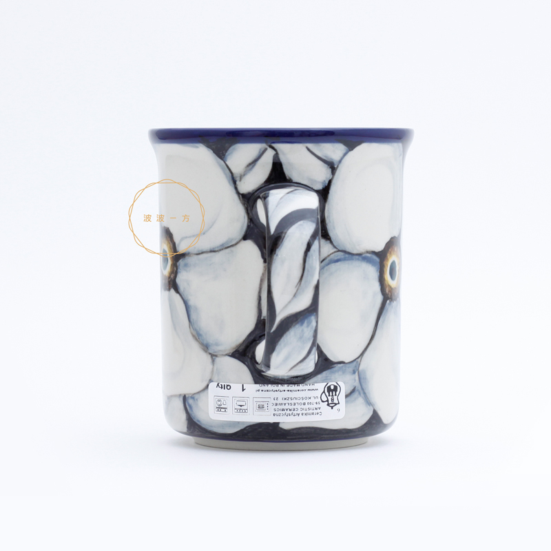 直杯-400ml-木蘭花-灰藍