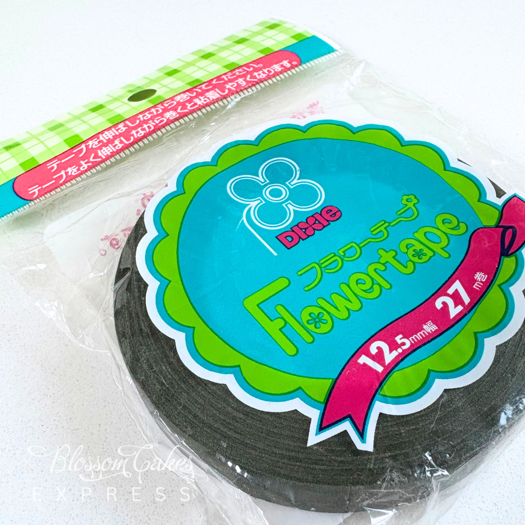 Dixie Flowertape - 12.5mm x 27m (Mint, Moss Green, Olive Green, Brown, and Black to select)