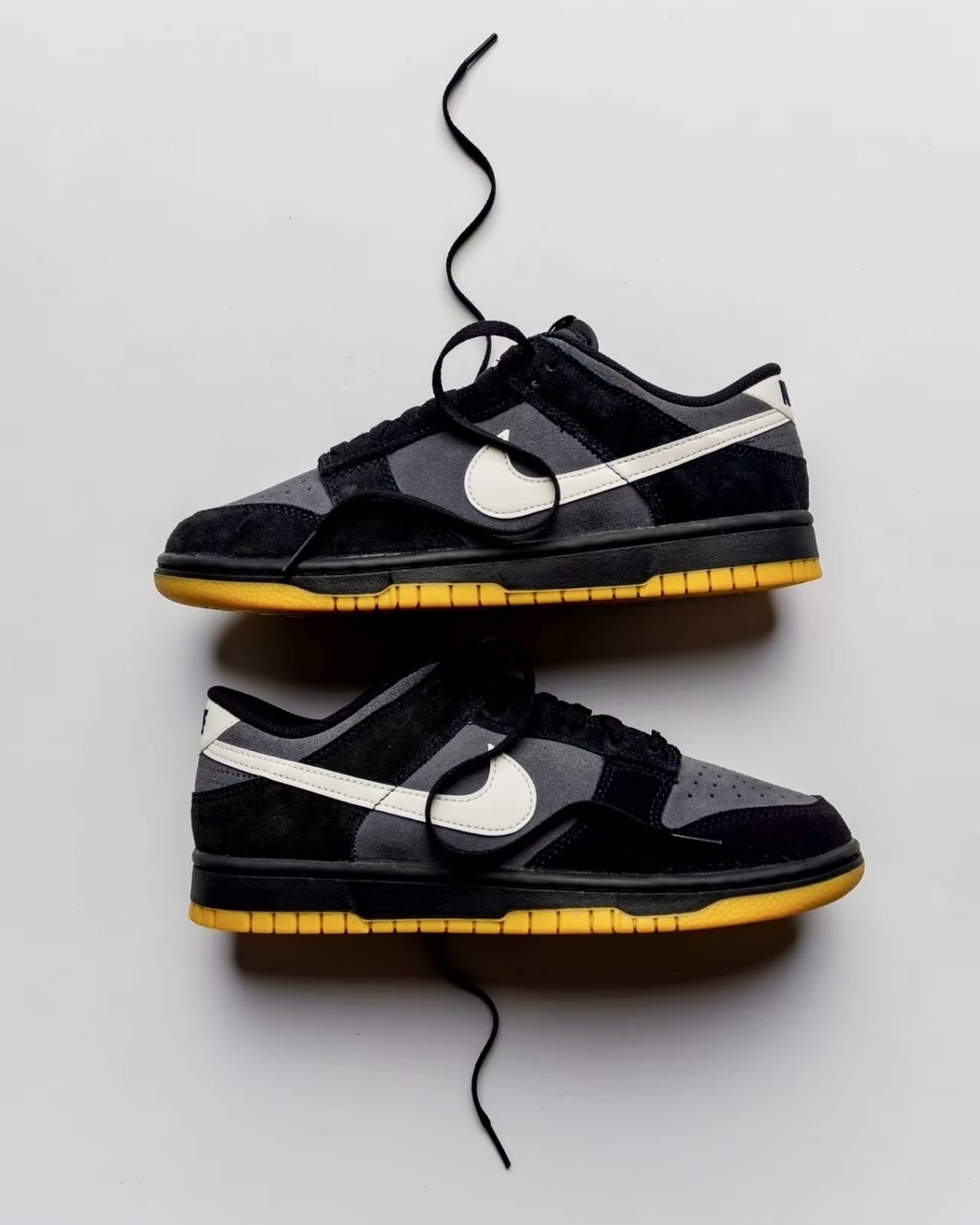 Nike Dunk Low Retro SE 黑灰 麂皮 復古 膠底 休閒鞋