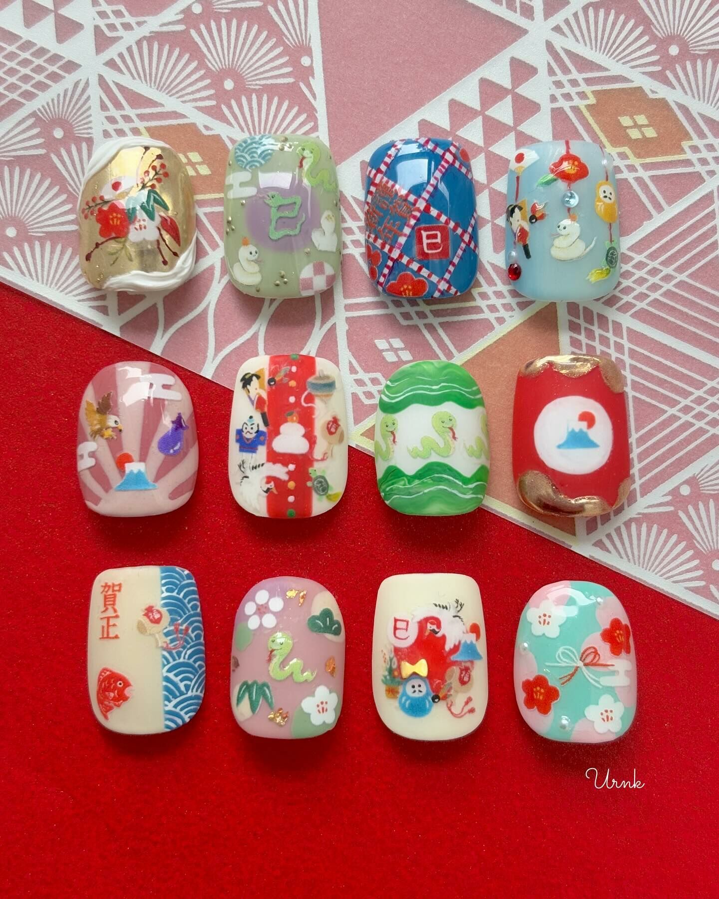 TSUMEKIRA 新年貼紙   ES-URA-011