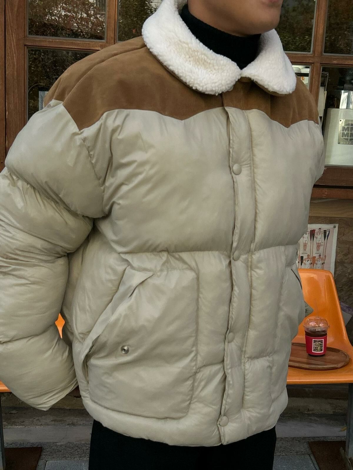 毛毛領拉鍊外套(夾棉) Veil-012JK