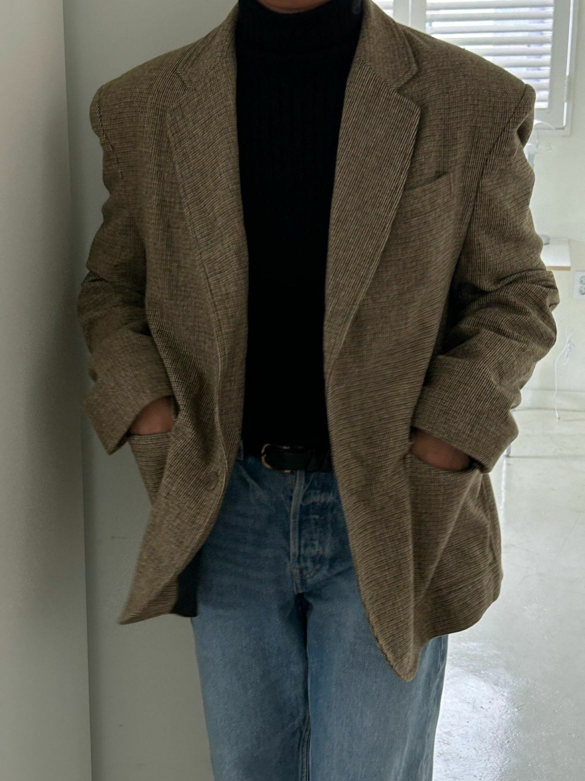 格紋西裝褸 Veil-013JK