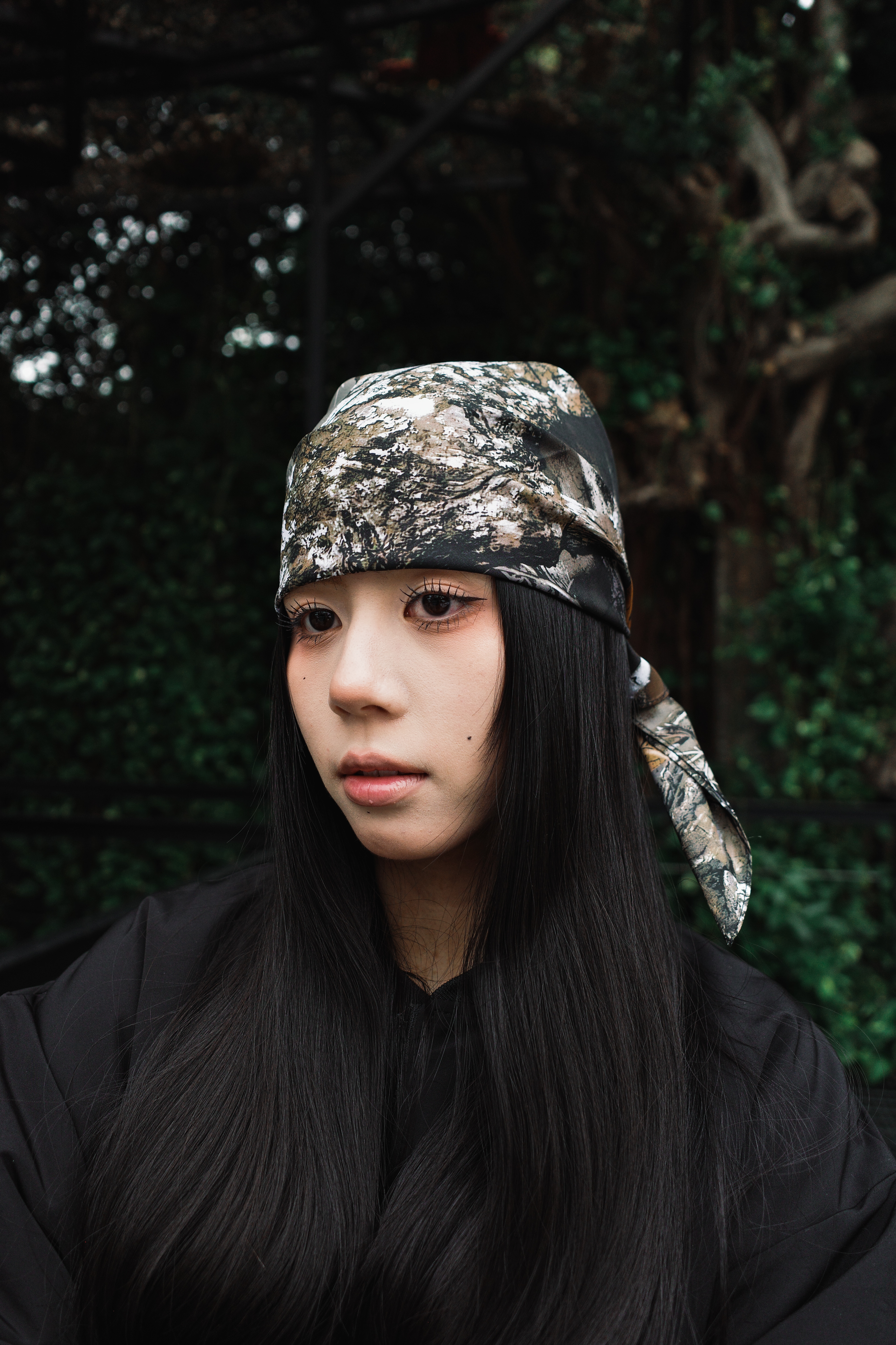 『Always_Good』樹葉 叢林迷彩 方巾