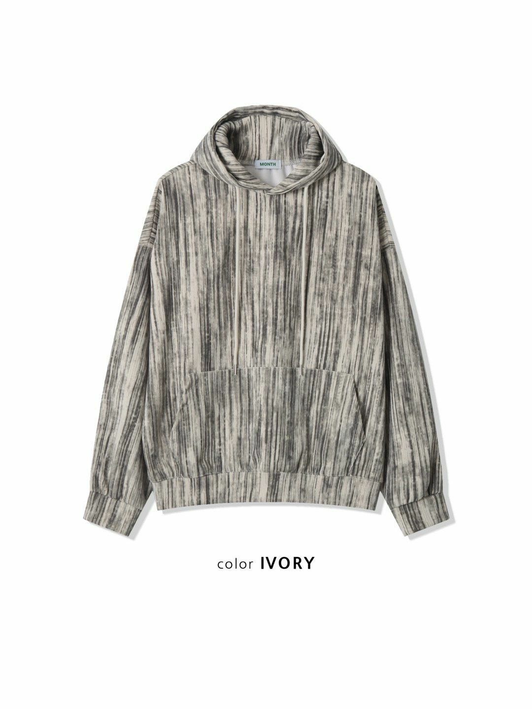 直紋連帽衛衣 MONTH-020T