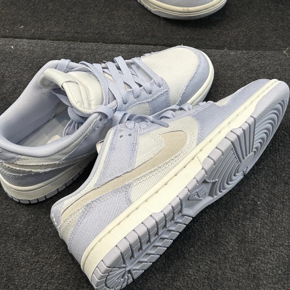 NIKE DUNK LOW 灰紫 薰衣草紫 奶油灰 丹寧 牛仔布 女鞋 HF1985-001 / 調貨