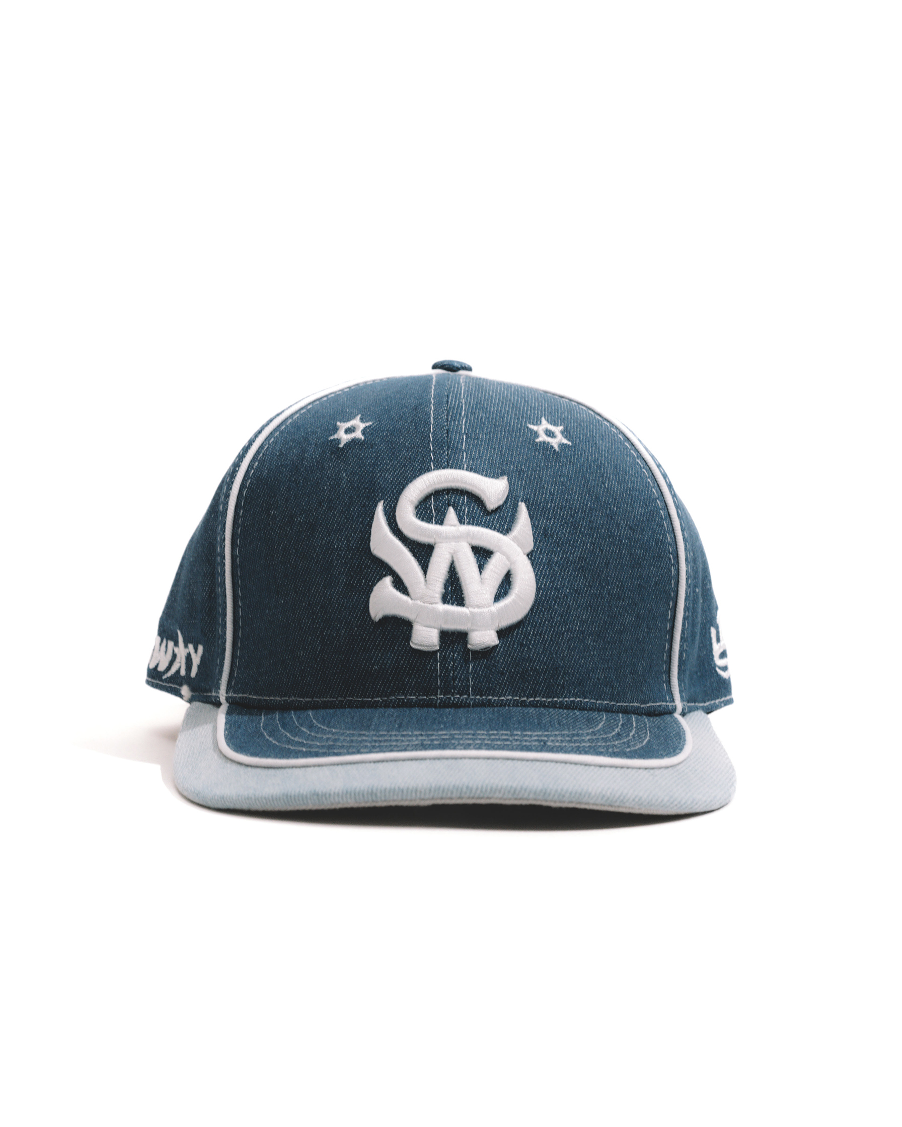 Sway the Don / "Crown" Denim Fitted Cap