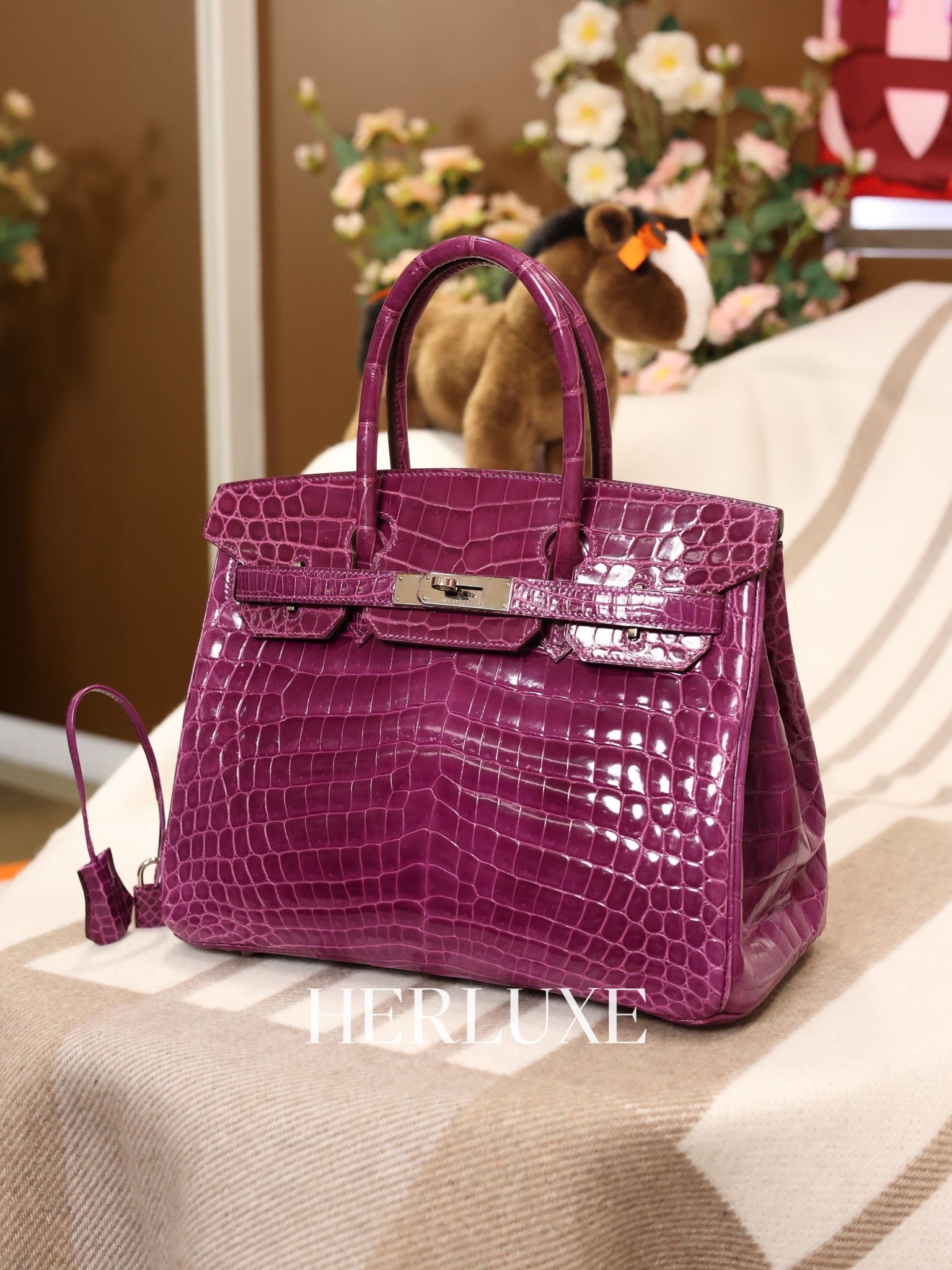 Birkin 30 J5 Rose Scheherazade ck shiny Niloticus （二手 98% new）