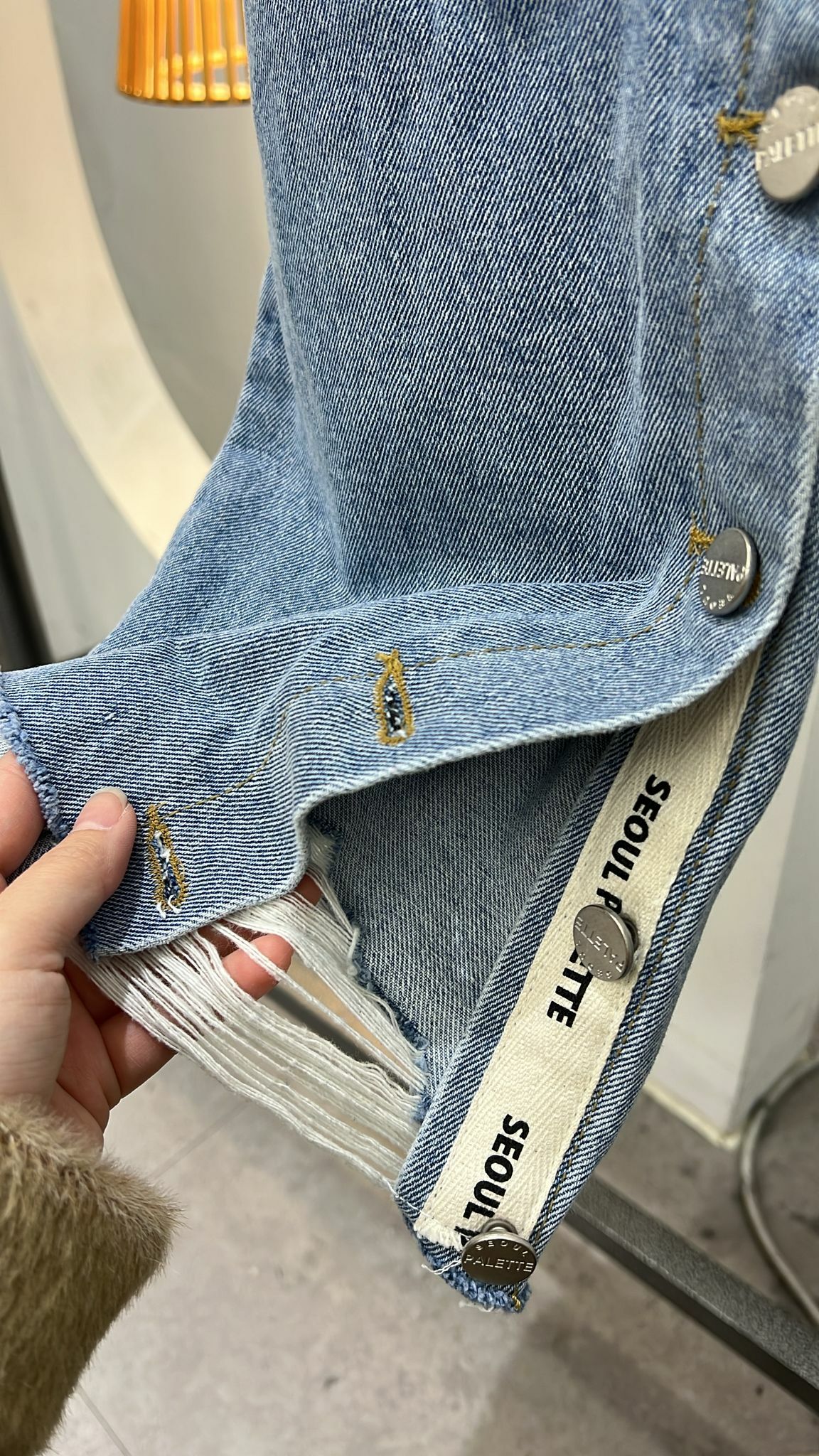 現貨韓國BOYFRIEND FIT側扣牛仔褲（此為清貨價貨品不設退換）（K1 F484）