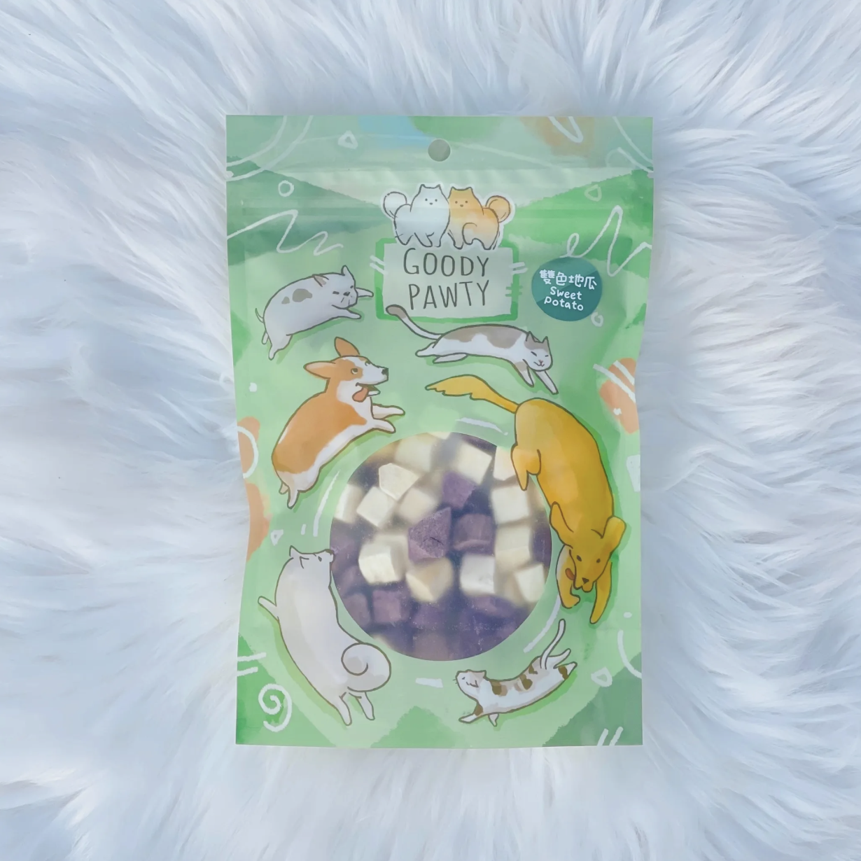 Goody Pawty 凍乾小食｜雙色地瓜丁