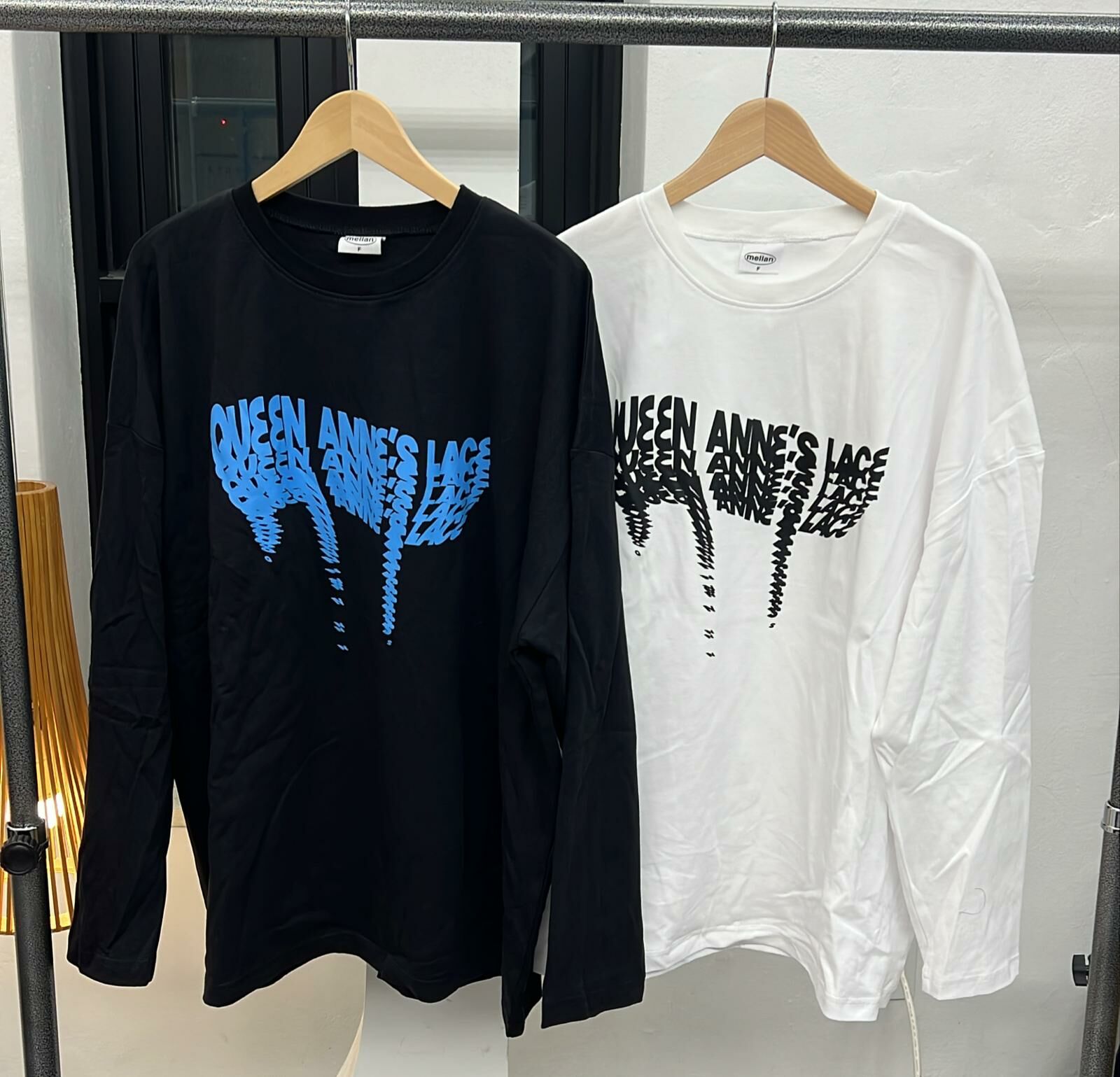 現貨 韓國變形字長袖TEE，（此為清貨價貨品，不設退換）（K1 F495）