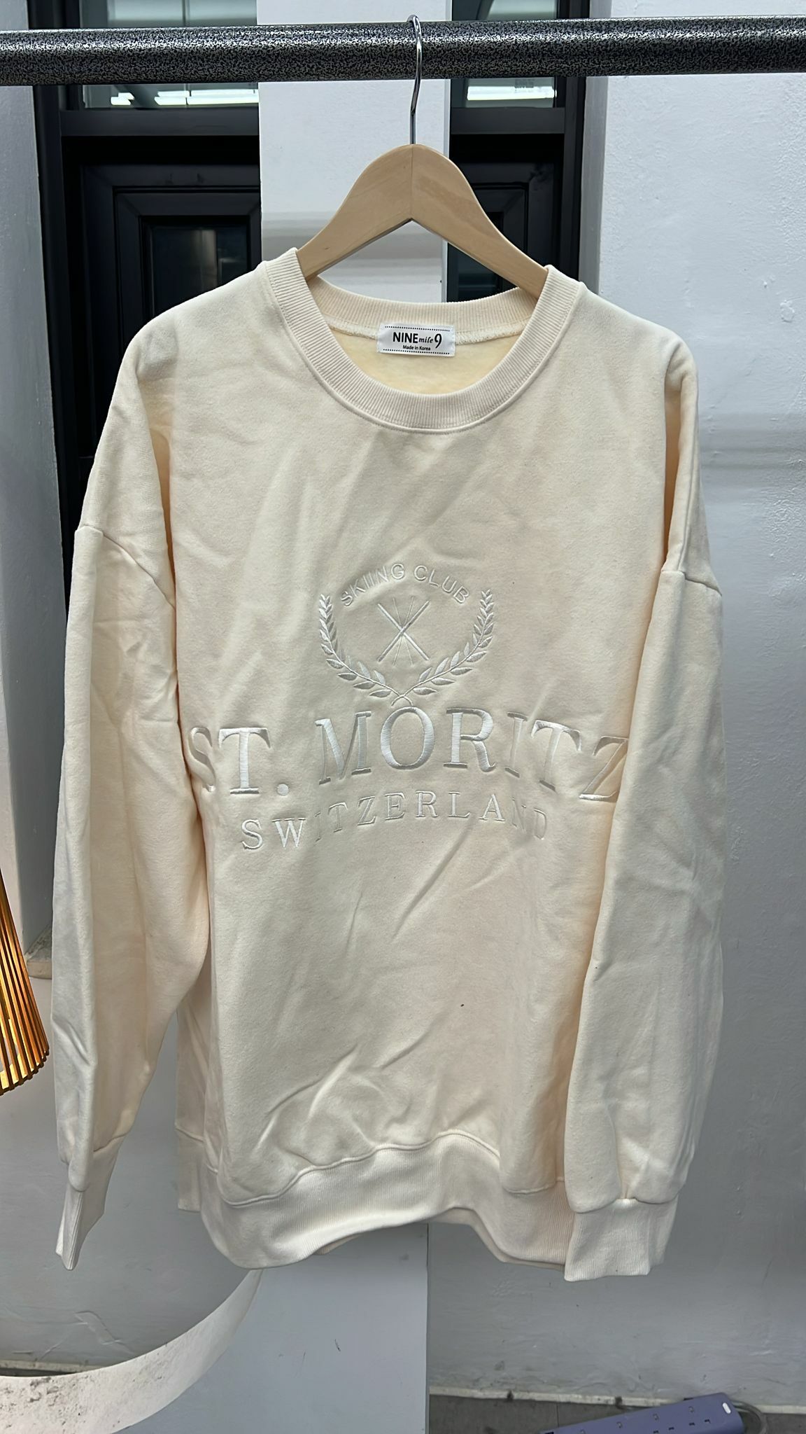 韓國連線 ST綉字薄抓毛衛衣，清貨價貨品，不設退換（K1 F497）