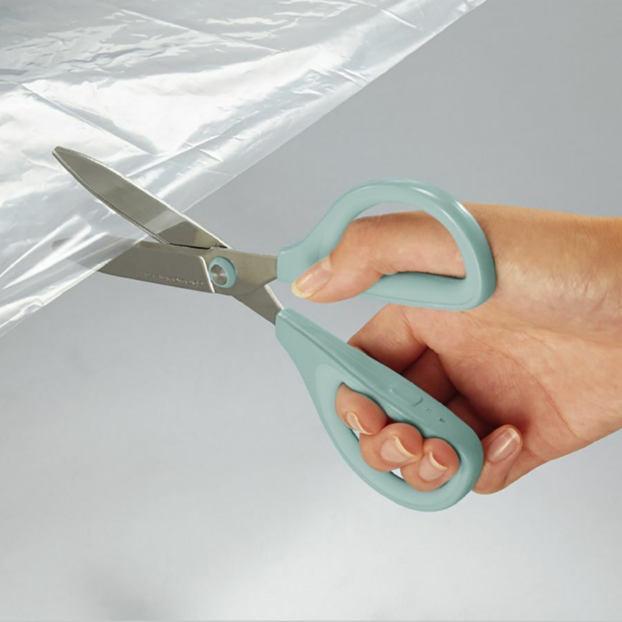 藍 不沾黏 輕量版_SAXA 空氣彈力剪刀 ｜日本KOKUYO