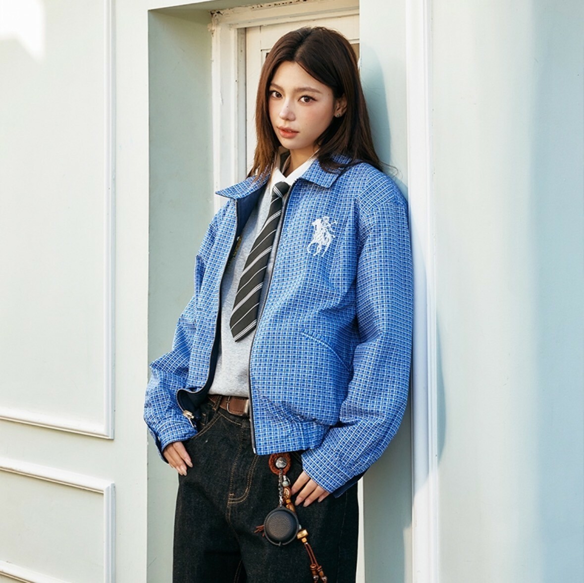 harsh and cruel 2025SS 老錢風 雙面穿格紋 復古 夾克