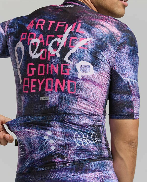 Pedla 男款車衣 Denim Classic Jersey Blue Fade/紫藍