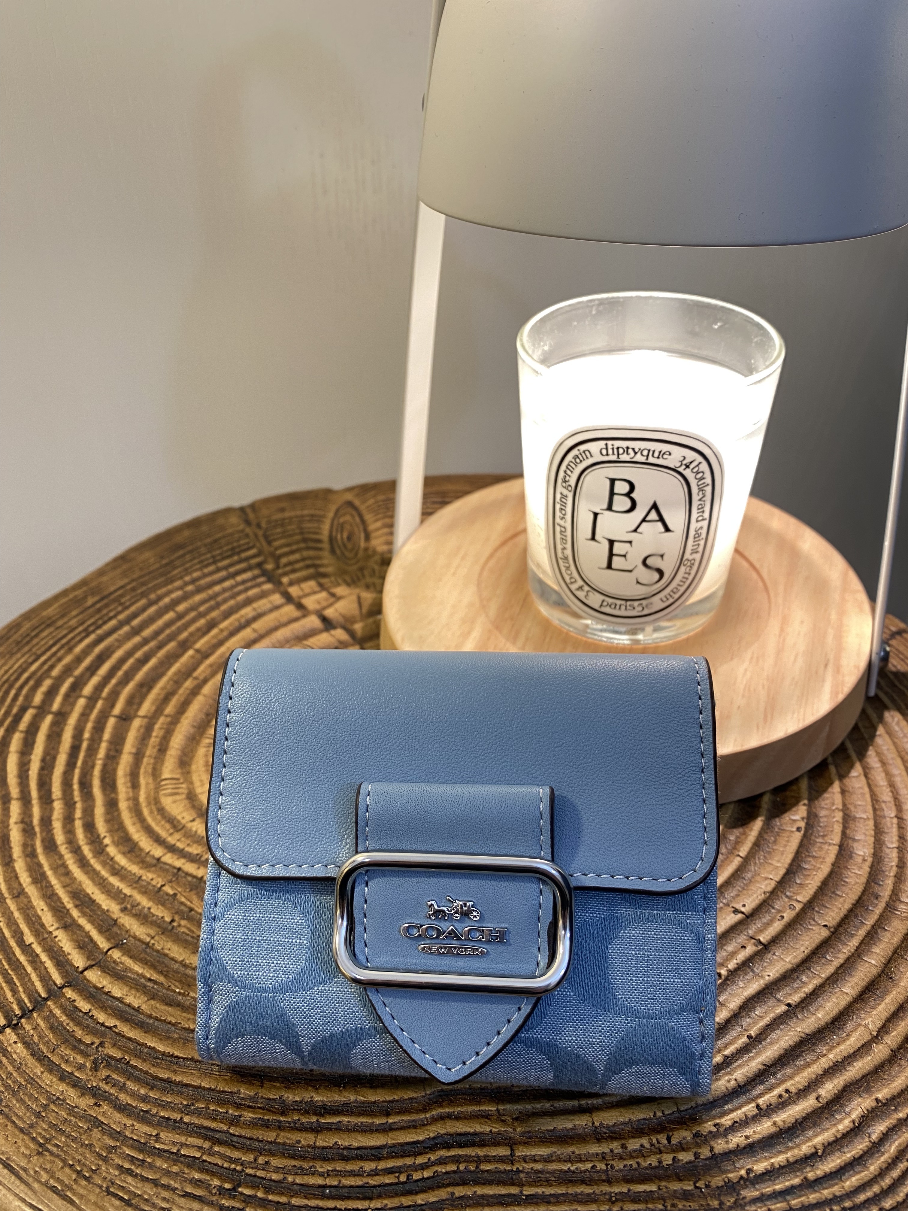 Coach Small Morgan Wallet light denim