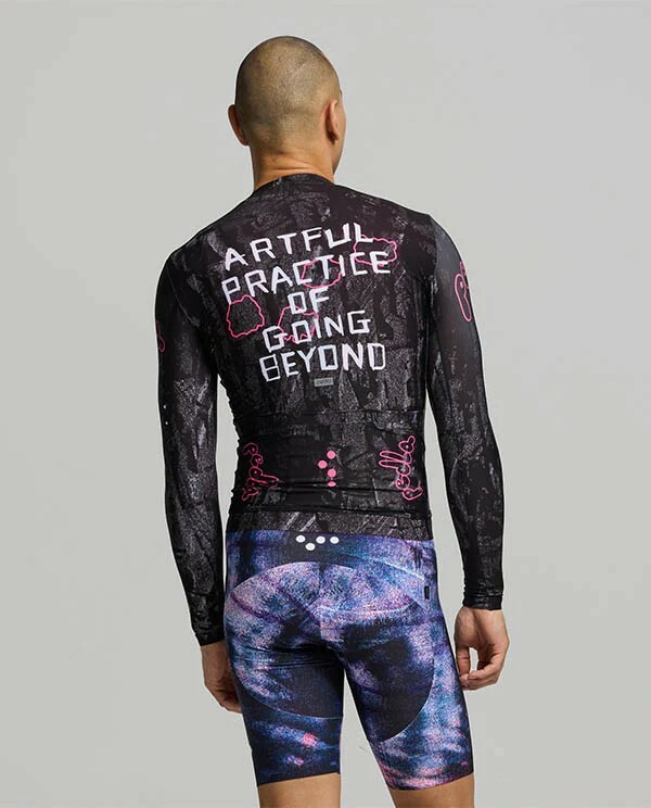 Pedla 男款薄長袖車衣 Denim Classic LS Jersey Black Etch/斑駁黑