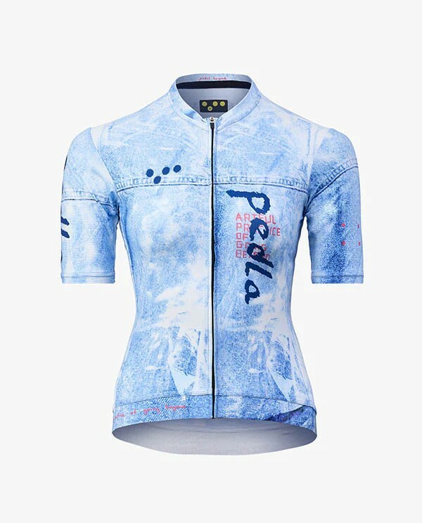 Pedla 女款車衣 Denim Classic Jersey Blue Fade/單寧藍