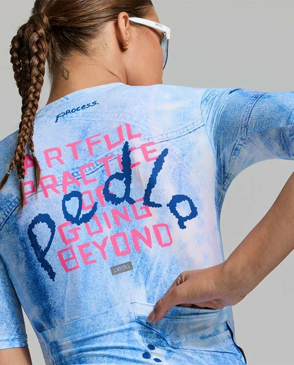 Pedla 女款車衣 Denim Classic Jersey Blue Fade/單寧藍