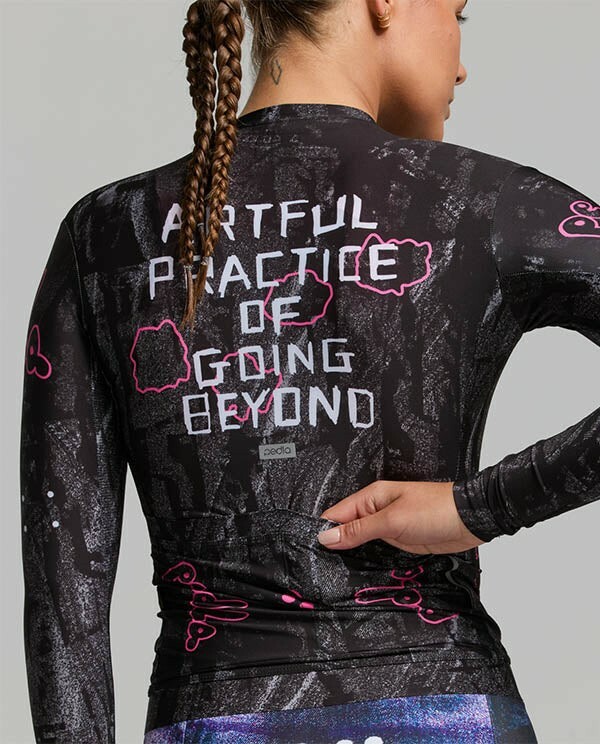 Pedla 女款薄長袖車衣 Denim Classic LS Jersey Black Etch/斑駁黑