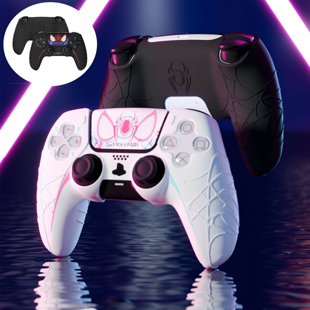 PS5 極想 手把保護套 黑蜘蛛
