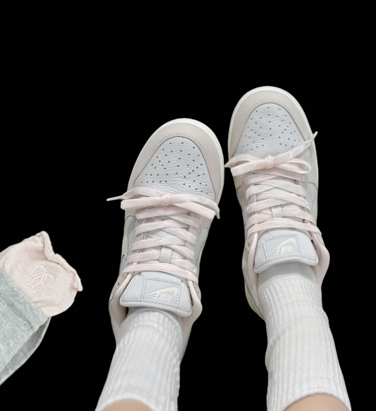 NIKE W DUNK LOW PRM 淺粉 草莓奶昔 牛奶糖 蝴蝶結