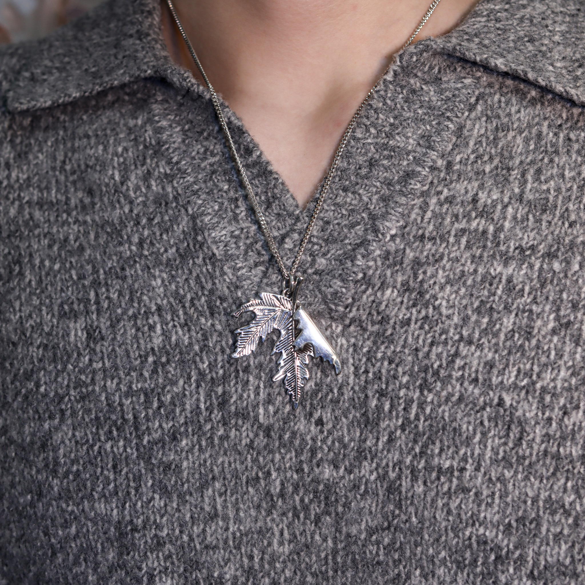 | 925銀丨漫楓態度項鍊 | NE1292 |