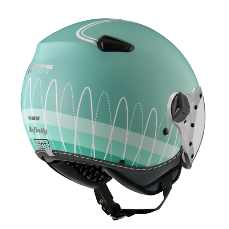 ASTONE KSS 平淺綠 DD99綠 彩繪 內墨片 3/4帽款 飛行員帽款