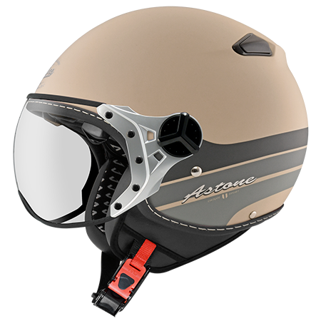 ASTONE KSS 平卡其 DD95 灰 彩繪 內墨片 3/4帽款 飛行員帽款