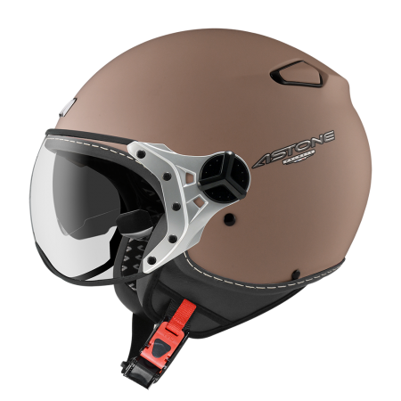 ASTONE KSS 消光駝色 素色 內墨片 3/4帽款 飛行員帽款