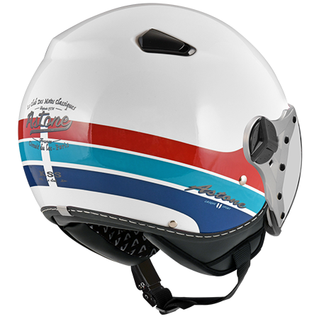 ASTONE KSS 白 DD95 藍 彩繪 內墨片 3/4帽款 飛行員帽款