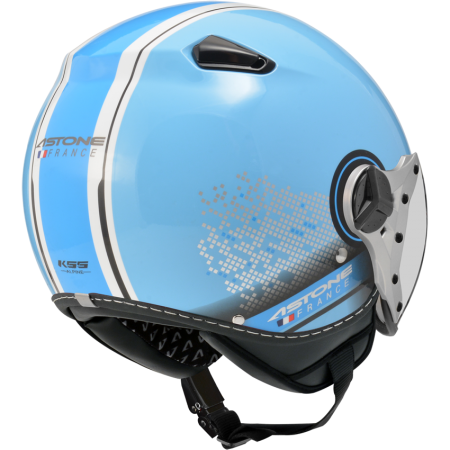ASTONE KSS 淺藍 DD88 藍 彩繪 內墨片 3/4帽款 飛行員帽款